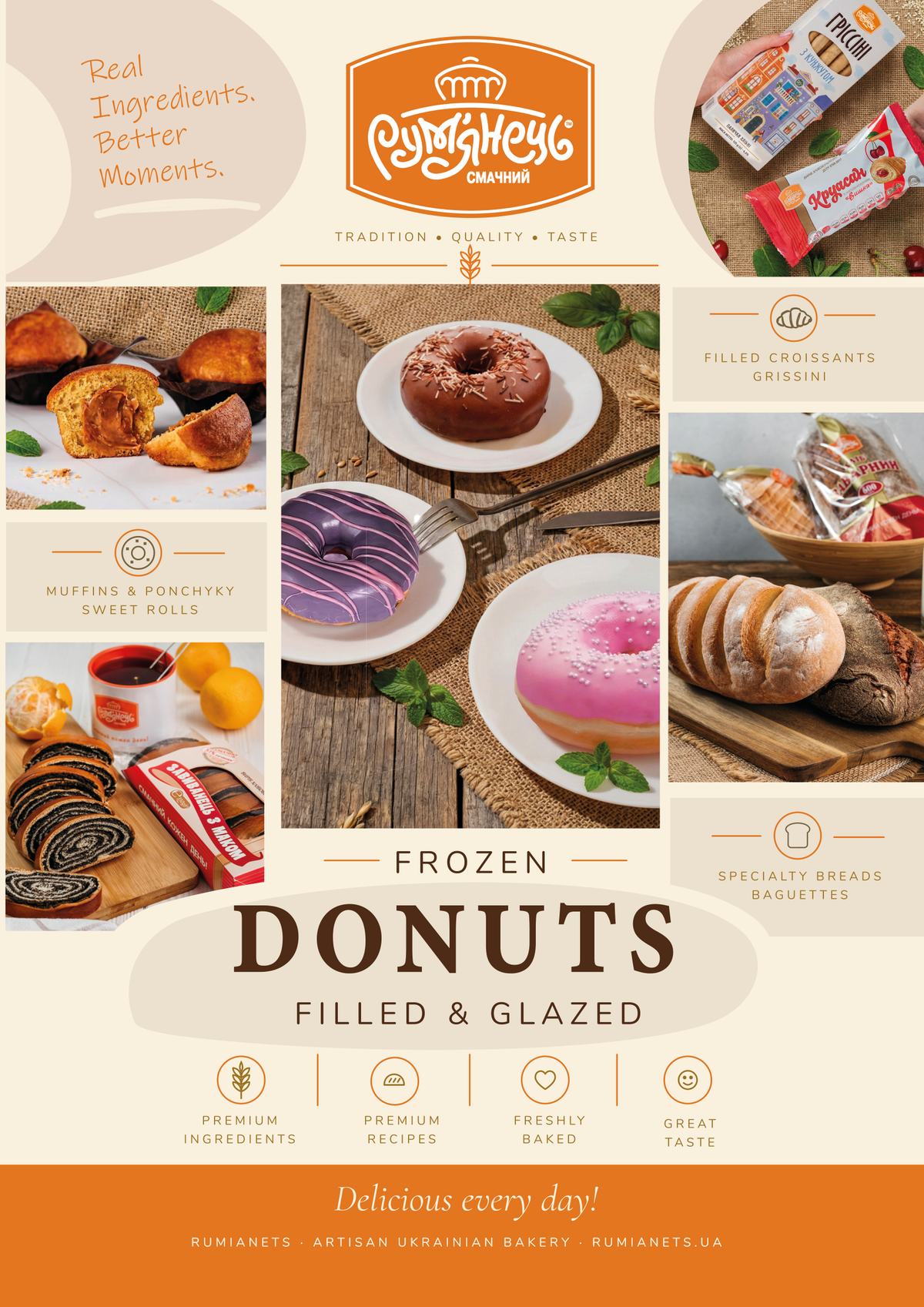 Frozen Donuts leaflet, cover